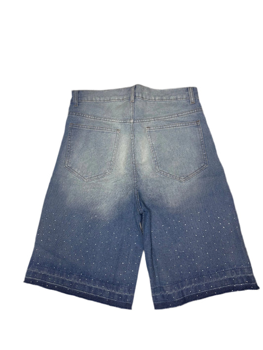 prosperity ''rhinestone denim'' jorts